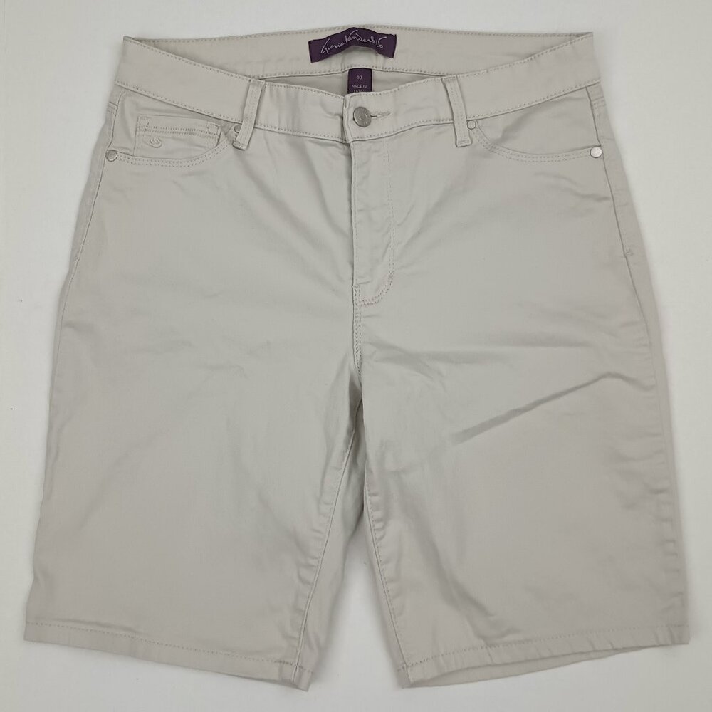Gloria Vanderbilt Bermuda Shorts Ivory Size 10